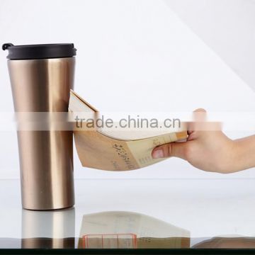 China popular custom stainless steel travel mug cup anti-collapse