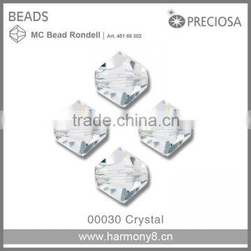 Clear Crystal MC Rondelle Beads Preciosa Glass Stone Art.45169302