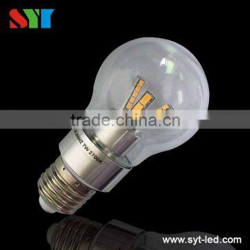 Hot Sale!!!CE ROHS 7W Dimmable 360degrees E27 LED Candle Lamp With Listed 630LM