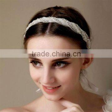 MYLOVE Handmade Beads Headband With Ribbon Bridal Hairbands MLH26
