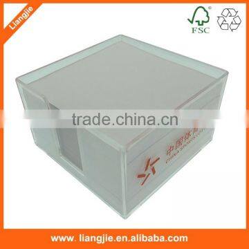 Branded Boxes Bulk Notepad Plastic Box Memo Pad photo-2