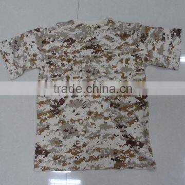 Custom Made 60% Cotton 40% Polyester Jersey Full Print Desert Digital Camouflage Print Army Short Sleeve t Shirt