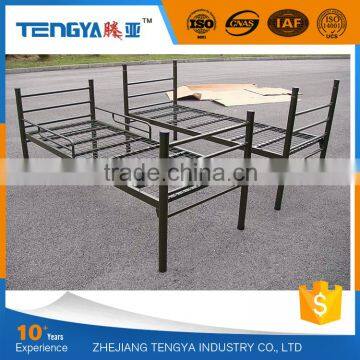 Tengya China Manufacturer Cheap Metal Bunk Double Decker Dormitory Iron Bed for Sale