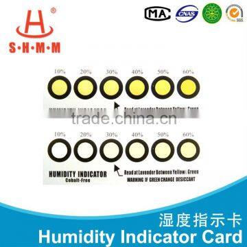 humidity indicator card sheet six dots Cobalt Free