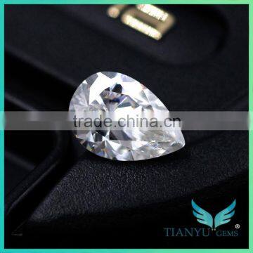 lab grown diamonds pear cut synthetic white rvd cvd for making jewellery moissanite