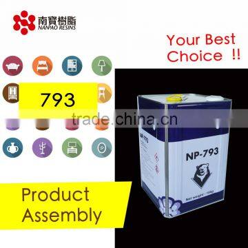 NANPAO Yellow Transparent solvent based Graft Adhesive For Product assembly