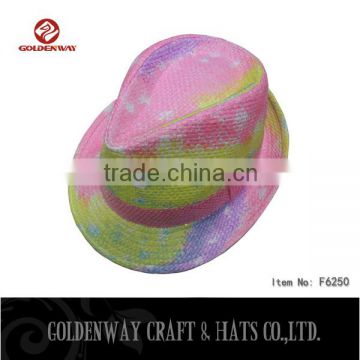 Competitive Price Mix Color Fedora hat