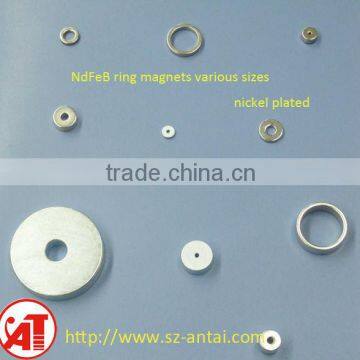 NdFeB ring shaped magnets