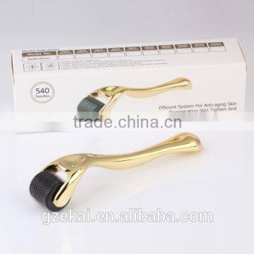 Stainless Steel Dermaroller 540 With Gold/silver Handle photo-2