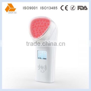 Portable blue light red light face contour device kit