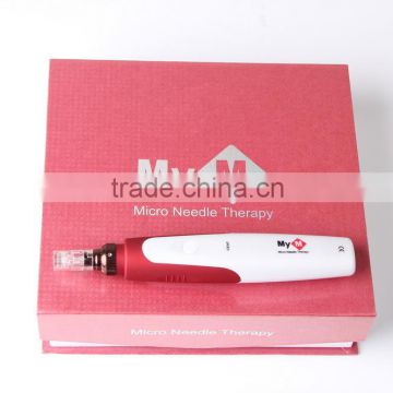 Competitive price 12 needles Electric Micro needle therapy skin roller/ Korea derma roller with CE -EL011