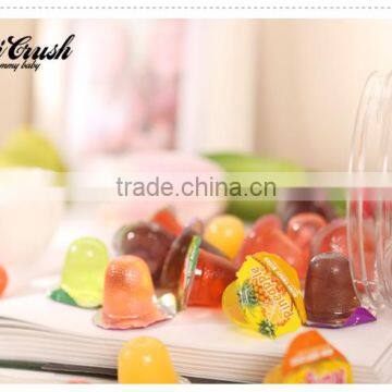 Small Plastic Candy Containers Nata de Coco Confectionery Bear Cartoon Shape Jelly Candy