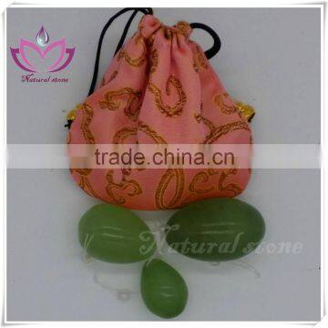 top green jade stone 3 Yoni Eggs Pelvic Muscle Kegel Exercise eggs,true nature jade