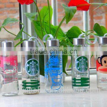 Starbucks Glass Energy Drink Water Bottle 300ml With Metal Lid Wholesales photo-4