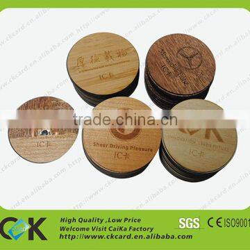 High quality custom logo RFID chip wooden card