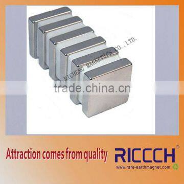 Nickl coated block magnet