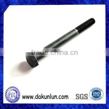 Black Carbon Steel Outer Hex Half-thread Screw Bolt photo-2