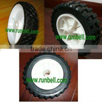 Rubber Semi-pneumatic Wheel with Plastic Hub