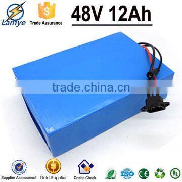 China Manufacturer OEM Rechargeable 48V 12Ah rechargeable battery pack for home appliances E-Bike