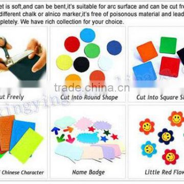 Handwork creative soft rubber flexible strong magnet sheets