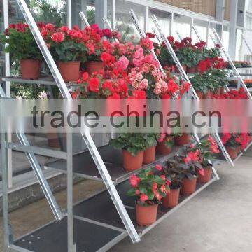 display flower shelf / roller shelf / plant trolley