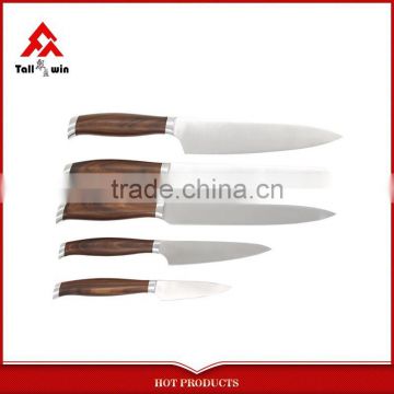 stainless steel knife set,colorful handle!!5 pcs stainless steel kitchen knife