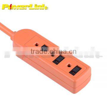 H80180 ETL power cables/Outdoor power cords/extension cord/ 3 outlet female plug/Sliding cover