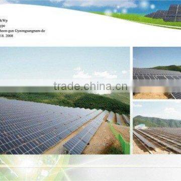 Solar Power System(Fix Type 1,500kWp Solar Plant)