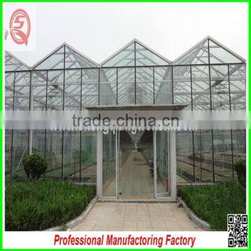 Agriculture Farm 10.8m Multi-span Commerical Greenhouse Glass With Hydroponic System photo-6