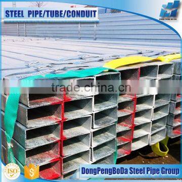 80*160*7.5*12 Galvanized Welded Steel Pipe Tube photo-2