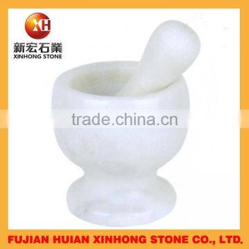 custom marble stone mortar with pestle for kitchen appliances