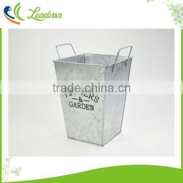 Large Galvanized Metal Flower Vase for Centerpieces photo-3