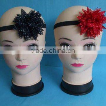 HOT! Fashion knit headband flower Elastic hair band