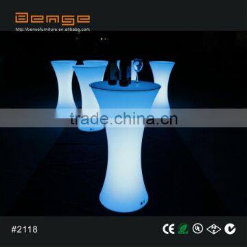 2013 Hot sales LED round top bar table