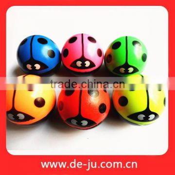 Beatles Printed Colorful Insects Bouncy Magic Ball Toy