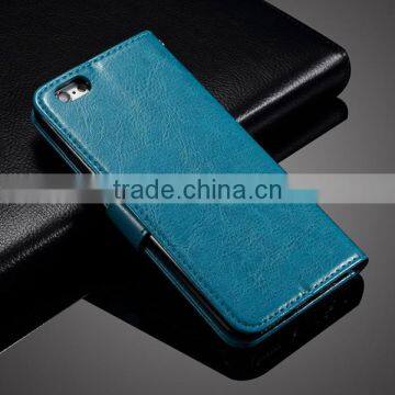 Wholesale leather wallet design cell phone case for iphone 6 6s with card slot