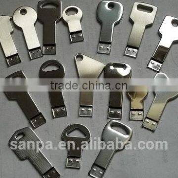 Silver 4GB Metal Key Shaped USB 2.0 Flash Drive, Golden Key Drive Memory 4gb, Mini Metal Traveller Key photo-6