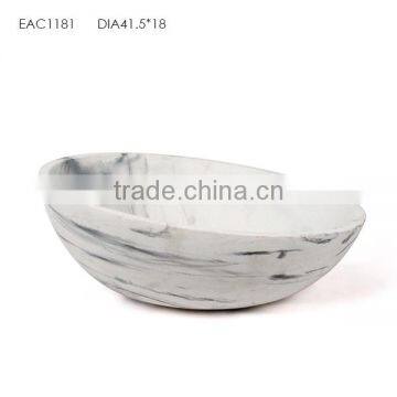 Oval Shape Marble Finish Western Cement or Concrete Bathroom Sink photo-2