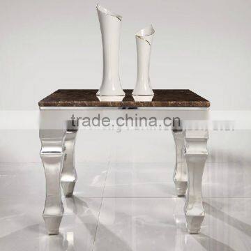 Stone Top Metal Legs Bed Side Table photo-6