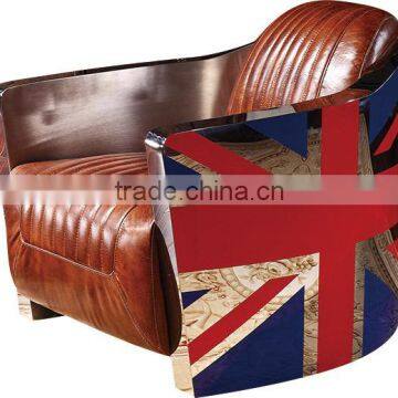America Style High End Vintage Retro Style Genuine Leather Sofa S106# photo-2