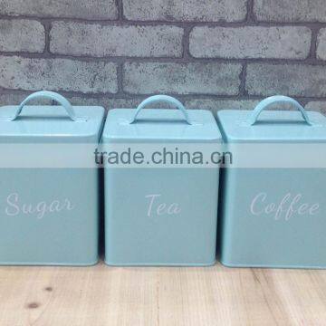 New Stylish Glossy Metal Sealed Coffee Tea Sugar Tin Canister photo-6