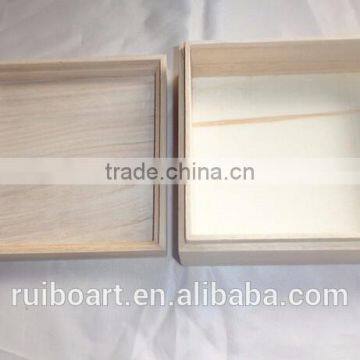 low price solid wood packages gift box