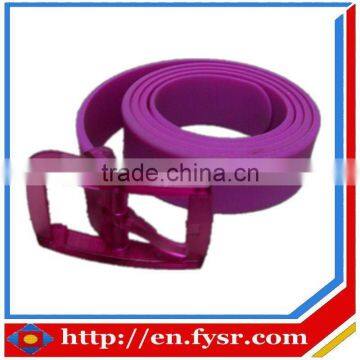 ECO-friendly fancy silicone rubber golf belts for men and women