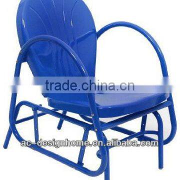 ELECTRIC BLUE RETRO METAL TULIP SINGLE GLIDER