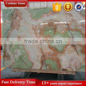 Interior Decoration Backlit Slab Green Onyx Stone Price