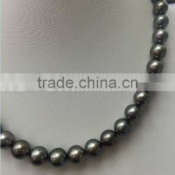 AA 10-11mm Colorful South Sea Pearl With 14K Gold Clasp Necklace photo-4