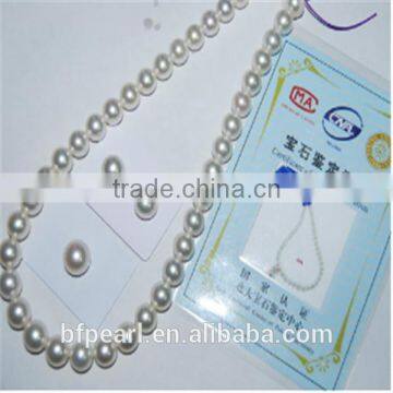 Fashion Jewelry AAA 11-13mm White South Sea Pearl Necklace, Earring & Pendant