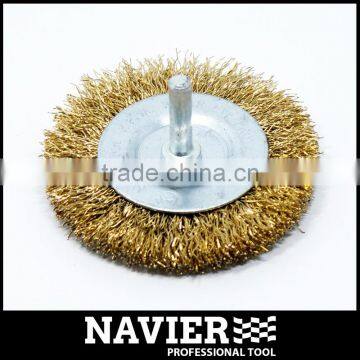 SWB-113 Steel wire brush circular wire wheel brush bevel brush with shank