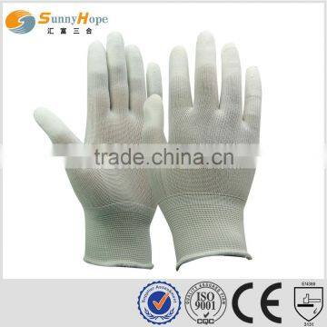 2016 hot sale pu coated softextile glove