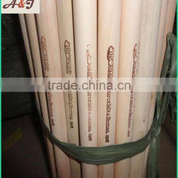 Hot Stamping Logo Natural Wooden Broom Handle photo-2